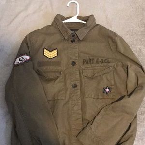 Green have button down jacket